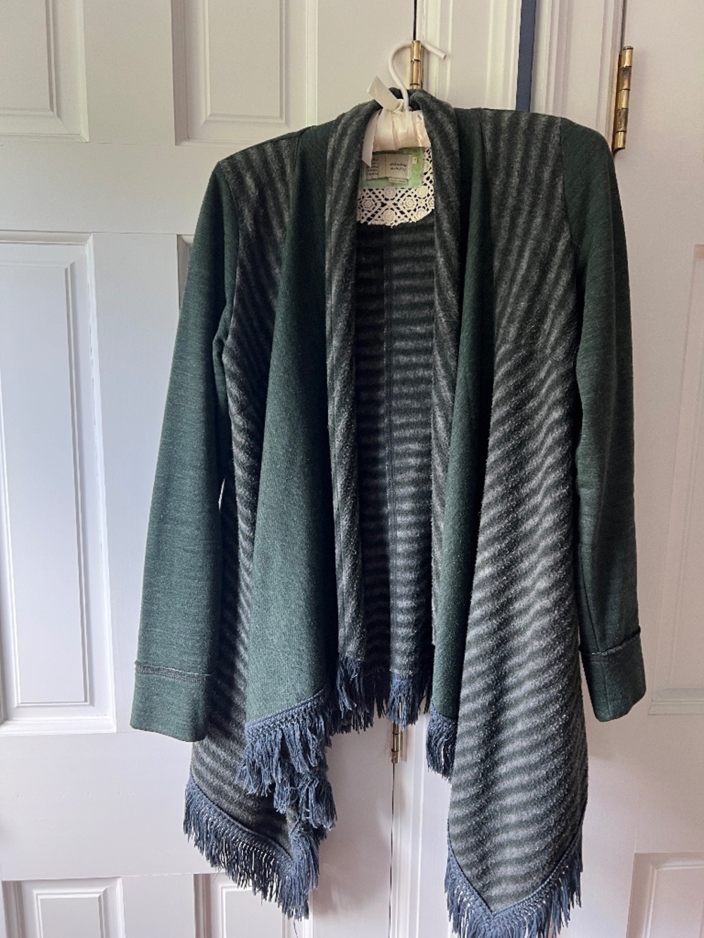 Anthropologie Saturday Sunday Open Front Cardigan Waterfall Wrap